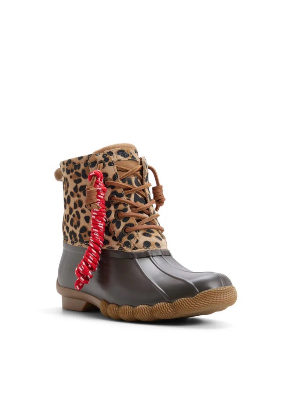 Sperry’s Leopard Waterproof Duck Boot - Brown & Tan